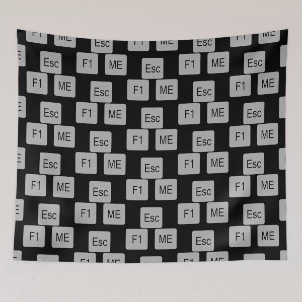 Item preview, F1, ME, ESC, Grey Computer Key Short-Cuts designed and sold by AASparksDesigns.
