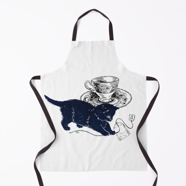 Item preview, Vintage Black Cat Tea Time designed and sold by VistaVintage.