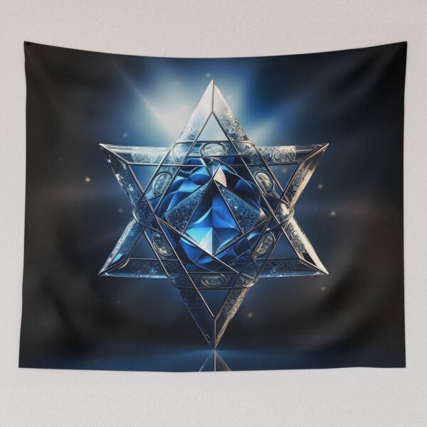 Item preview, decorative star of david holiday print designed and sold by dcrc.