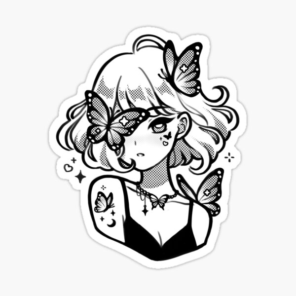 Item preview, butterfly girl designed and sold by freshbobatae.