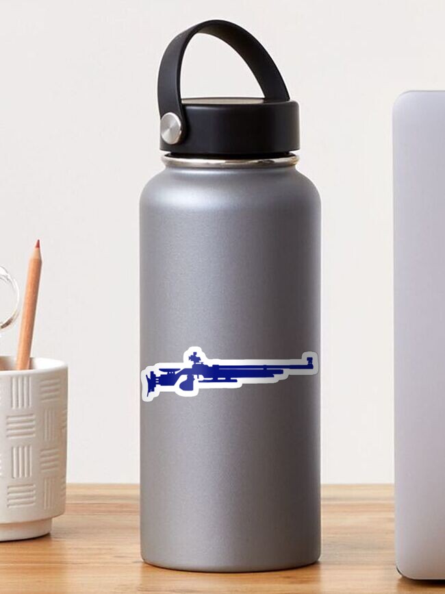 Thumbnail 1 of 3, Sticker, Air Rifle Dark Blue designed and sold by vanessamomon108.
