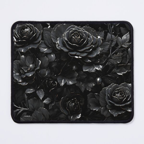Item preview, Enchanting Black Roses: A Seamless Pattern of Delicate Beauty designed and sold by Best-Art-32.