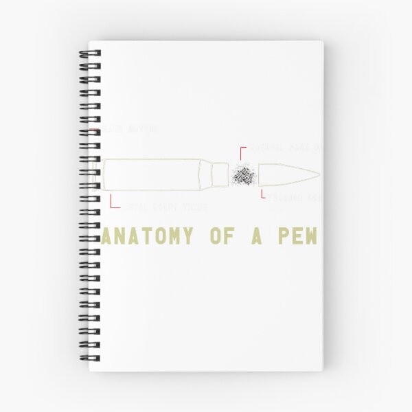 Item preview, Anatomy of a Pew Funny Shooting Ammo Design  designed and sold by vanessamomon108.