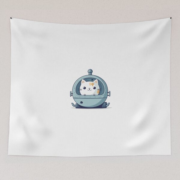 Item preview, Cat in the Spacraft  going to space designed and sold by omerfdln34.