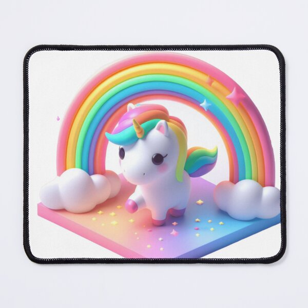 Item preview, 3D Cute Unicorn Under the Sparkling Rainbow designed and sold by erkabees.