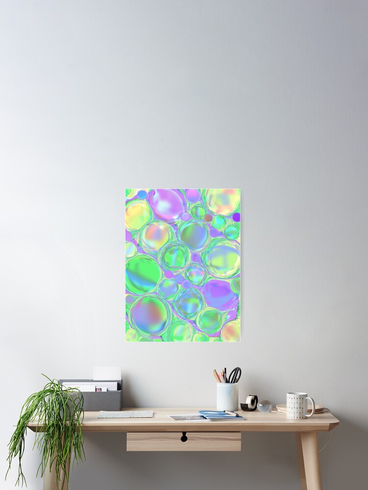 Thumbnail 2 of 3, Poster, Funky Abstract Colorful Pattern designed and sold by ArtofExiNights.