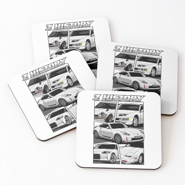 Item preview, White Nissan Z Evolution Manga Style designed and sold by vektoranda.