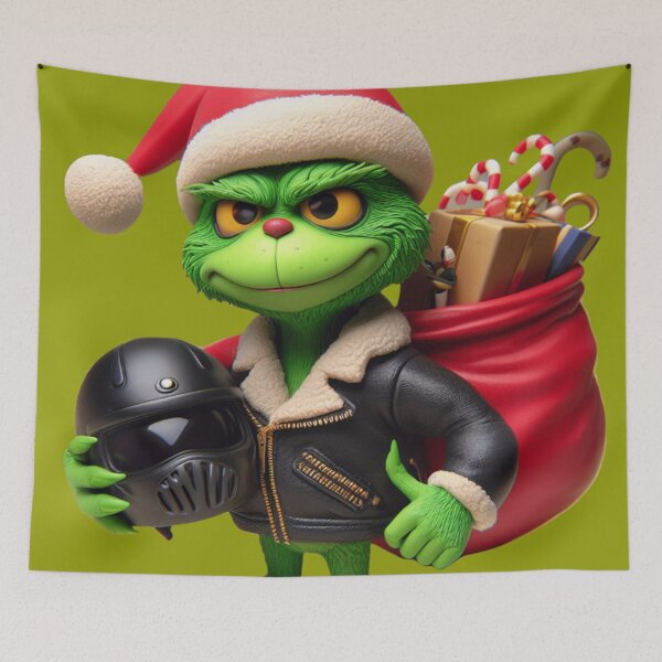 Item preview, The Grinch in 3D Raiding Christmas designed and sold by erkabees.