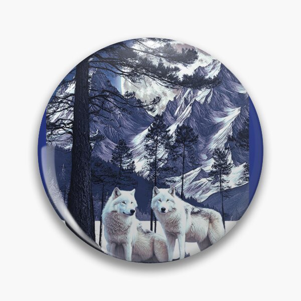 Item preview, White wolves in the night radiant designed and sold by RockyRambobo.