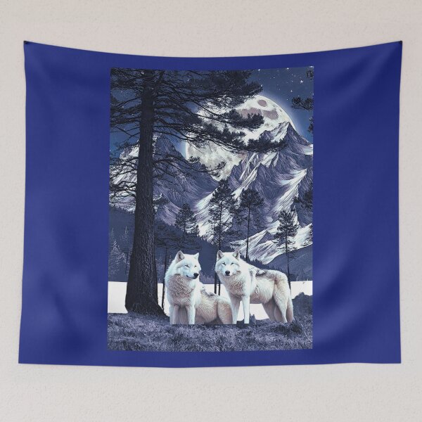 Item preview, White wolves in the night radiant designed and sold by RockyRambobo.