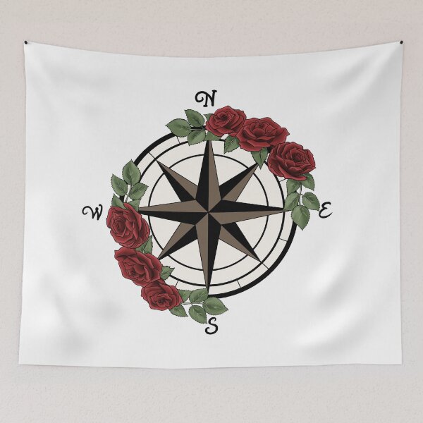 Item preview, Floral Compass Rose designed and sold by SongWEretson.