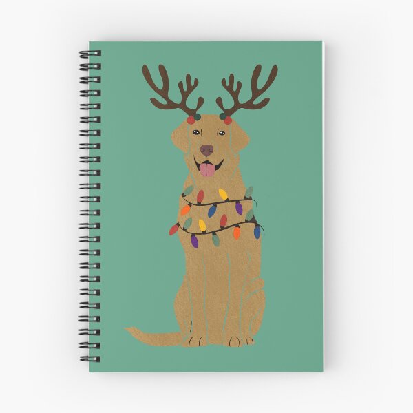 Item preview, Christmas Dudley Yellow Lab with Reindeer Antlers  designed and sold by reddogbuckeye.