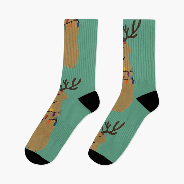 Item preview, Christmas Dudley Yellow Lab with Reindeer Antlers designed and sold by reddogbuckeye.