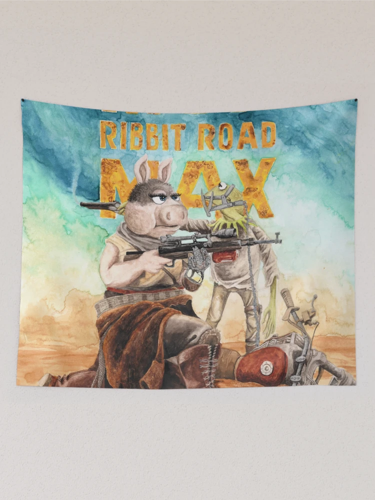 Thumbnail 2 of 3, Tapestry, Mup Max: Ribbit Road designed and sold by Rey Mehlhorn.