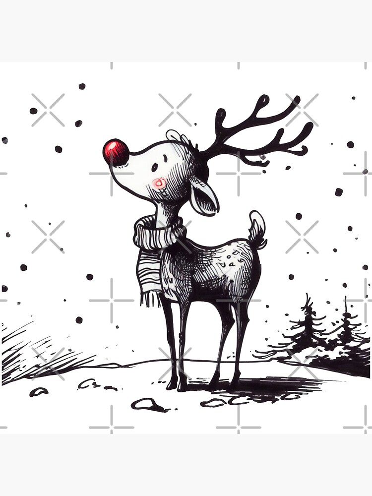 Reindeer - Christmas Decoration Drawing - CleanPNG / KissPNG