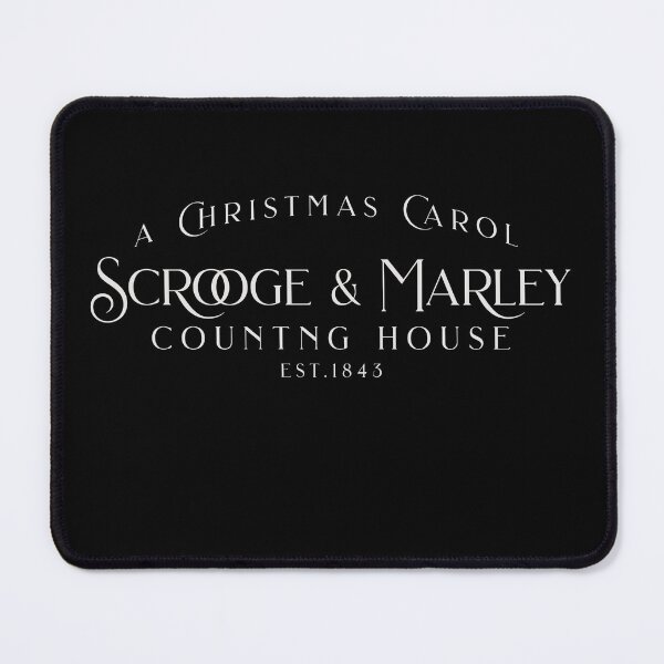 Item preview, Christmas Carol, Scrooge and Marley, Textile Sign, fun holiday designed and sold by SleeplessLady.