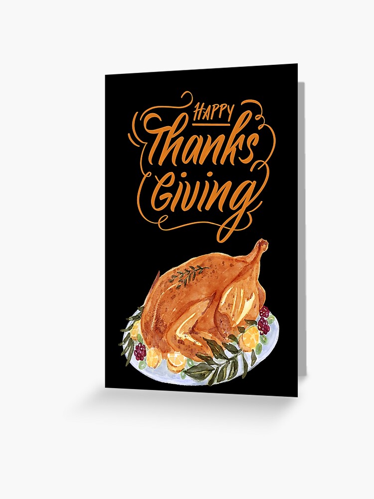 Thumbnail 1 of 2, Greeting Card, THANKSGIVING TURKEY  designed and sold by RetroPlaceee.