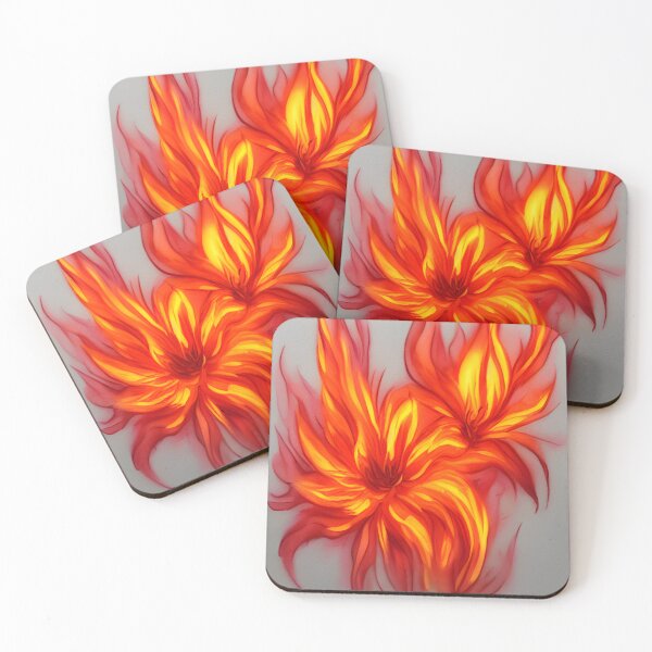 Item preview, "意気込み" Japanese Fire Flower Graphic designed and sold by StellarDays.