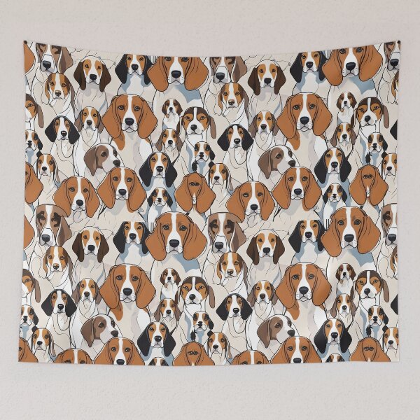 Item preview, All The Beagles Print designed and sold by GlomTho.