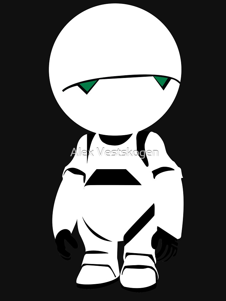 "the hitchhiker's guide to the galaxy depressed robot" Tshirt by