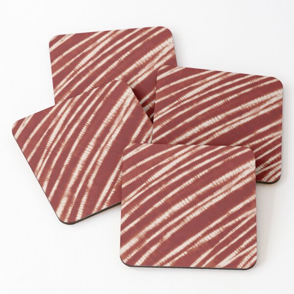 Item preview, Boho Maroon Fall Tie Dye Stripes designed and sold by PrettyPixel0.