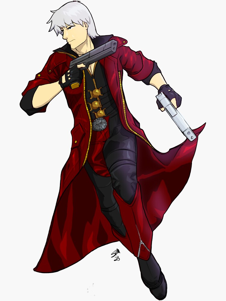 Thumbnail 3 of 3, Sticker, Dante - Devil May Cry designed and sold by Reflex76.