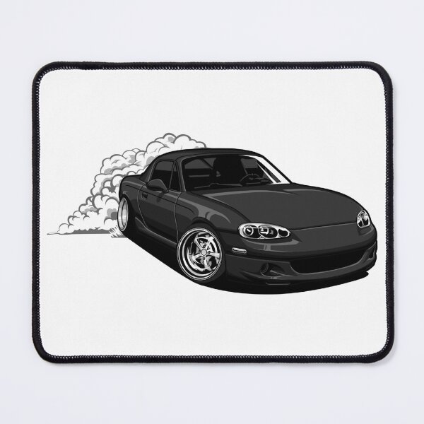 Artikelvorschau, Mazda Miata Drift Schwarz - Aufkleber entworfen und verkauft von vektoranda.