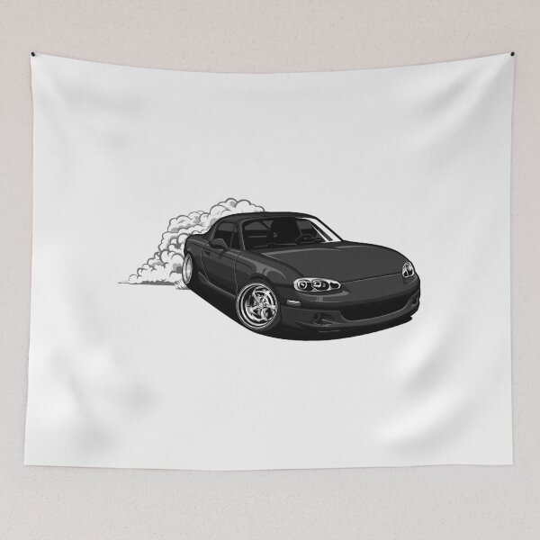 Item preview, Mazda Miata Drift Negro - Pegatina designed and sold by vektoranda.