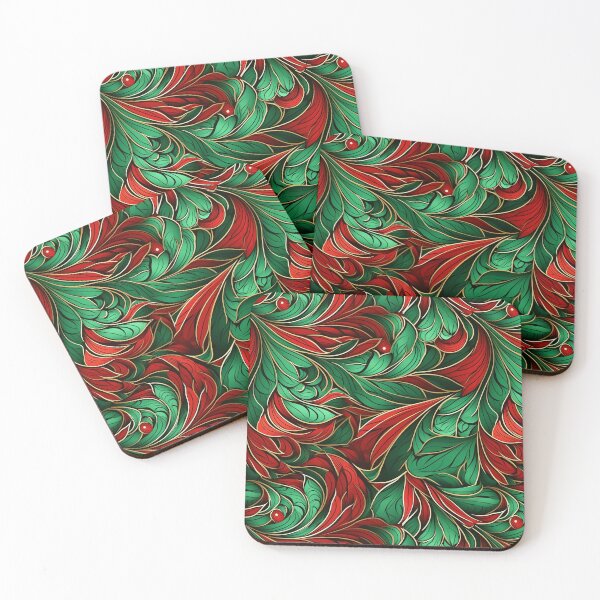 Item preview, Abstract Christmas Red, green, gold designed and sold by melridger.