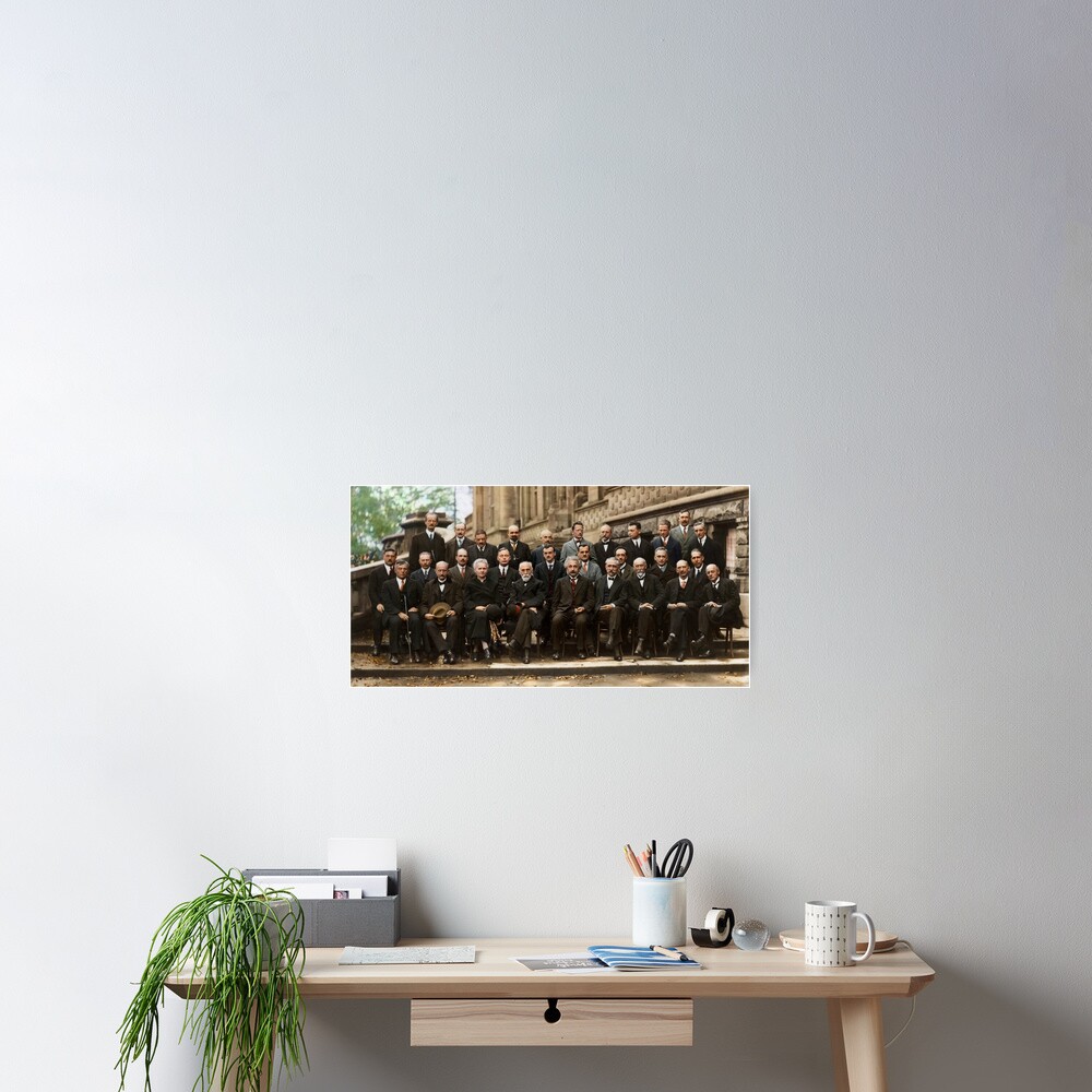 The Solvay Conference Color Poster
