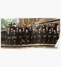 Póster El color de la conferencia Solvay