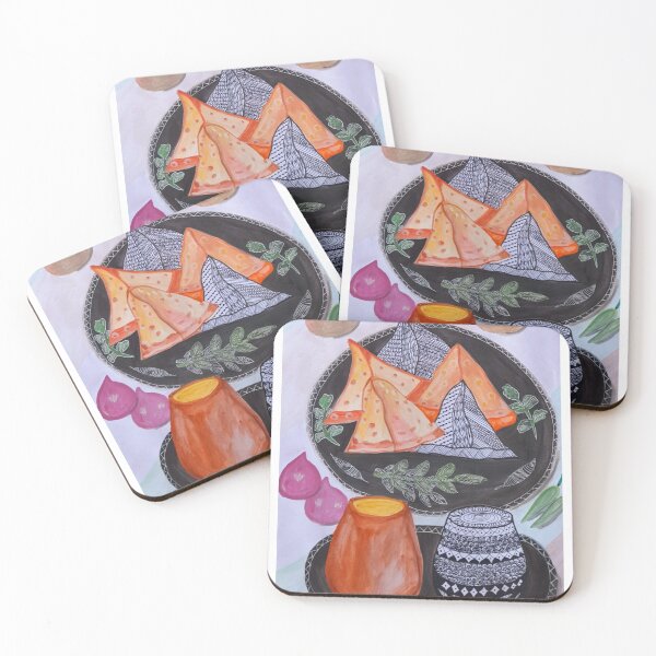Item preview, Chai and Samosa  designed and sold by Kiruthikaarts.