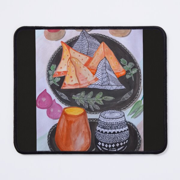 Item preview, Chai and Samosa designed and sold by Kiruthikaarts.