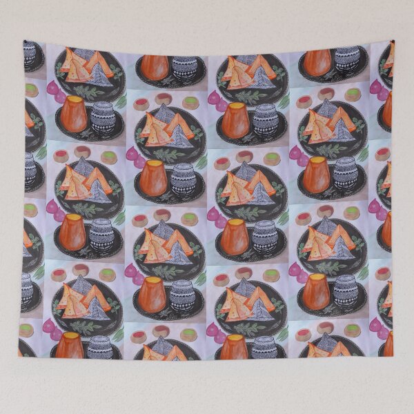 Item preview, Chai and Samosa  designed and sold by Kiruthikaarts.