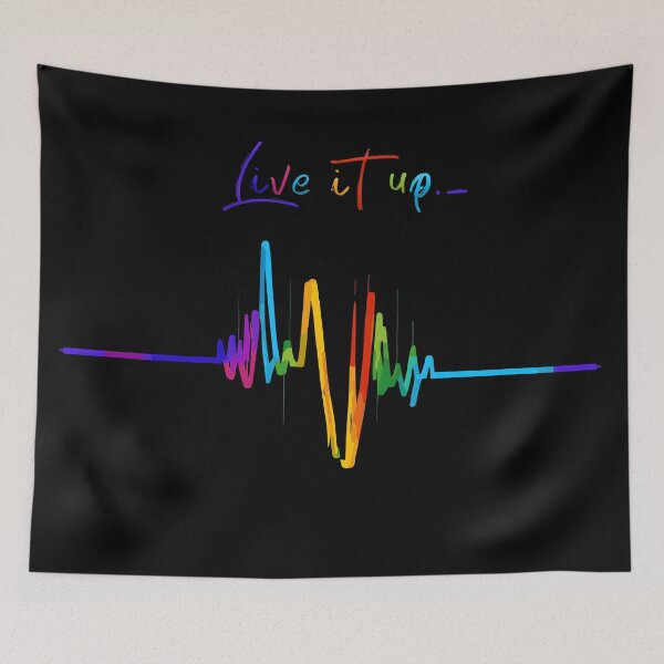 Item preview, Vibrant Life Pulse - Live It Up Artwork designed and sold by inkArtistryfine.