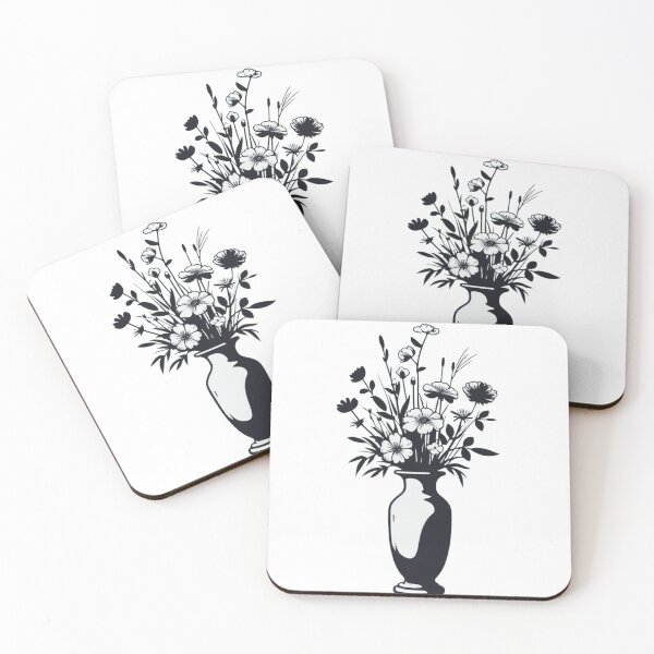 Item preview, Vase of Flowers no background Simplistic #1 designed and sold by AIrtisticPrints.