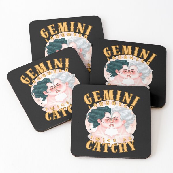 Item preview, Gemini Laughter: Twice As Catchy. gemini zodiac sign designed and sold by ZodiacWonders.