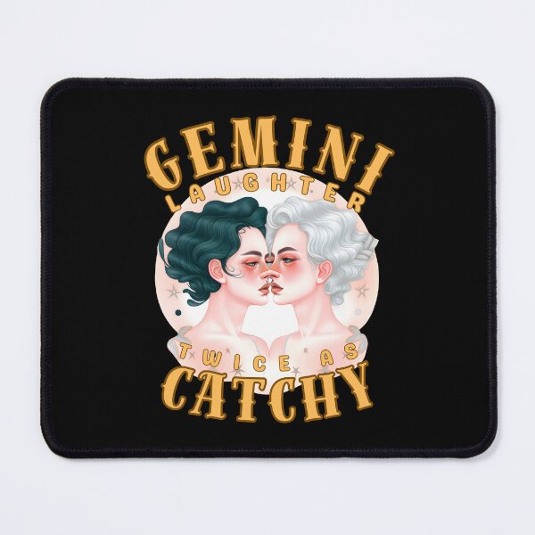 Item preview, Gemini Laughter: Twice As Catchy. gemini zodiac sign designed and sold by ZodiacWonders.