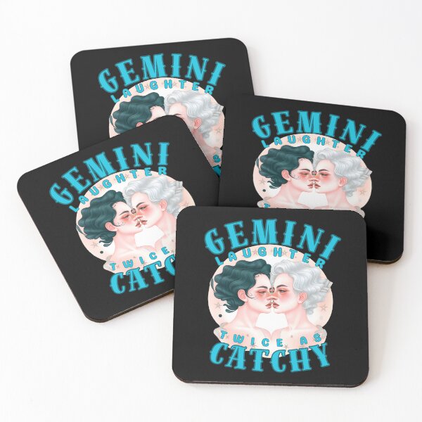 Item preview, Gemini Laughter: Twice As Catchy. gemini birthday designed and sold by ZodiacWonders.