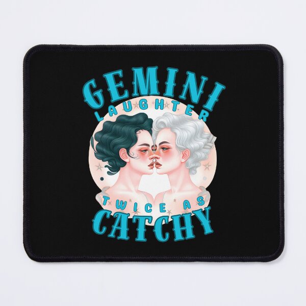 Item preview, Gemini Laughter: Twice As Catchy. gemini birthday designed and sold by ZodiacWonders.