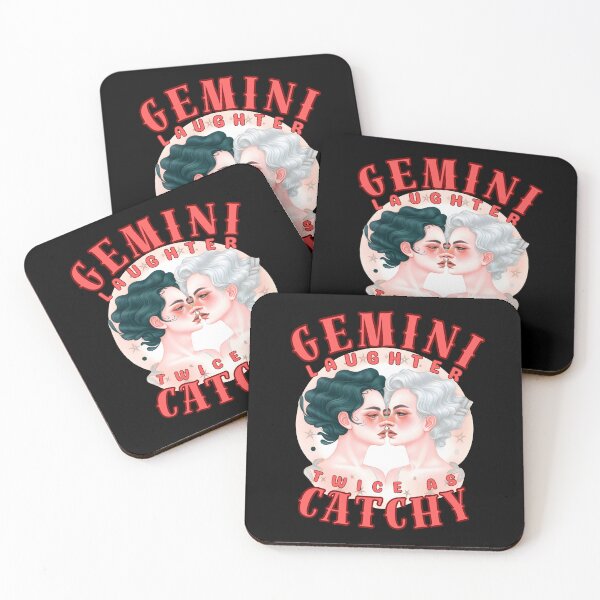 Item preview, Gemini Laughter: Twice As Catchy. gemini astrology designed and sold by ZodiacWonders.