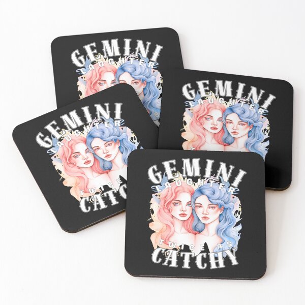 Item preview, Gemini Laughter: Twice As Catchy. gemini sayings designed and sold by ZodiacWonders.