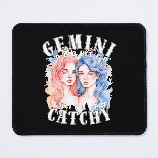 Item preview, Gemini Laughter: Twice As Catchy. gemini sayings designed and sold by ZodiacWonders.