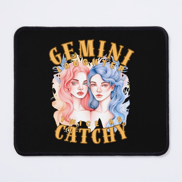 Item preview, Gemini Laughter: Twice As Catchy. gemini funny designed and sold by ZodiacWonders.