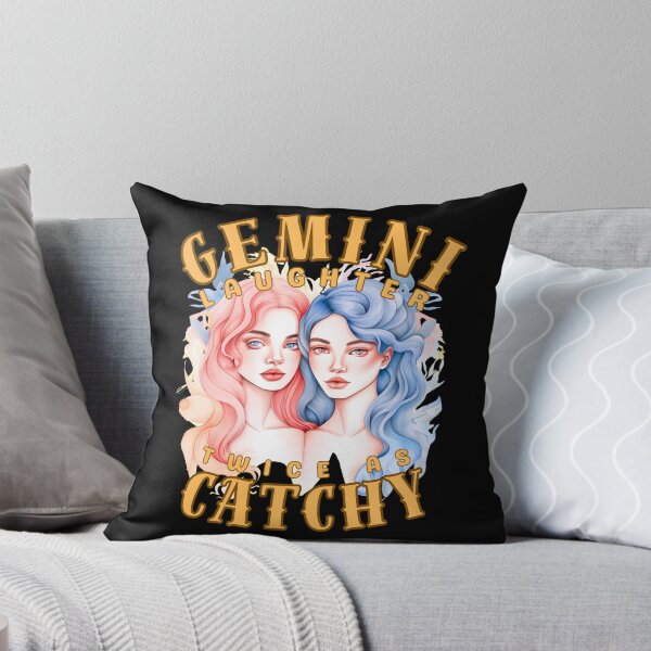 Item preview, Gemini Laughter: Twice As Catchy. gemini funny designed and sold by ZodiacWonders.