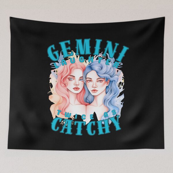 Item preview, Gemini Laughter: Twice As Catchy. gemini may designed and sold by ZodiacWonders.
