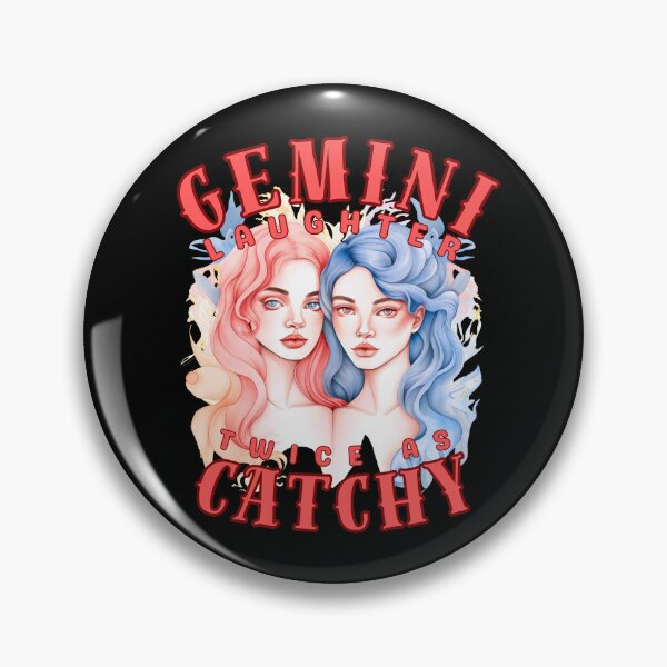 Item preview, Gemini Laughter: Twice As Catchy. gemini june designed and sold by ZodiacWonders.