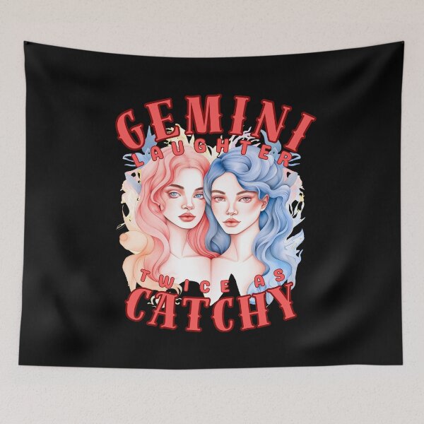 Item preview, Gemini Laughter: Twice As Catchy. gemini june designed and sold by ZodiacWonders.