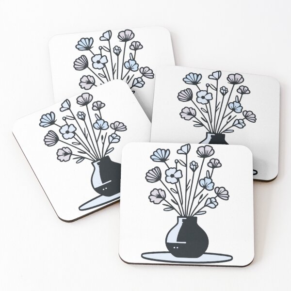 Item preview, Vase of Flowers no background Simplistic #2 designed and sold by AIrtisticPrints.