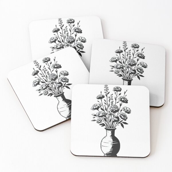 Item preview, Vase of Flowers no background Simplistic #3 designed and sold by AIrtisticPrints.
